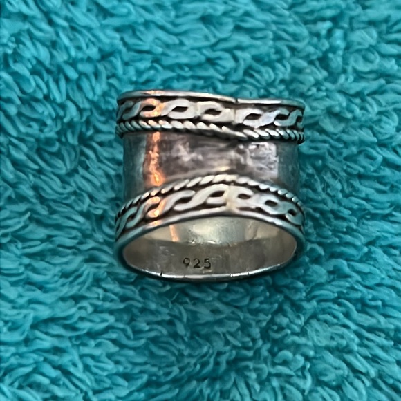 Vintage Amethyst Silver BOHO Ring